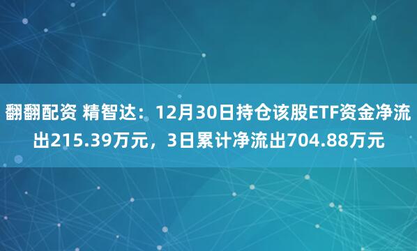 翻翻配资 精智达：12月30日持仓该股ETF资金净流出215.39万元，3日累计净流出704.88万元